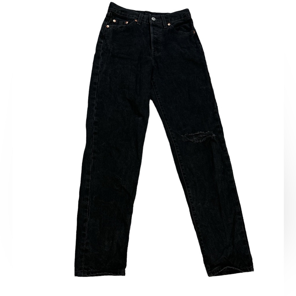 Levi’s Premium 501 ‘81 High Rise Mom Jeans Black Size 25x31